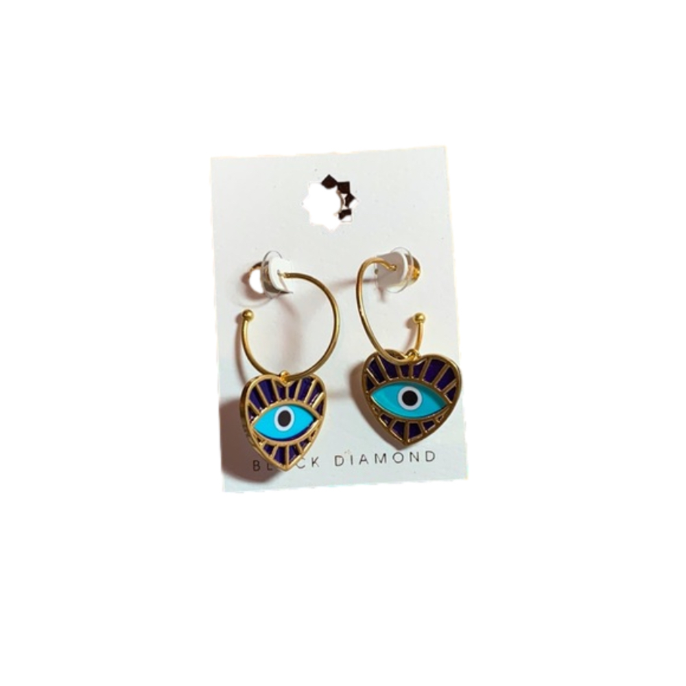 🛍 Kitschy rendition of the “eye of protection “ dangling on pierced hoops